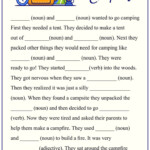 10 Best Camping Mad Libs Printable Printable Mad Libs Kids Mad Libs