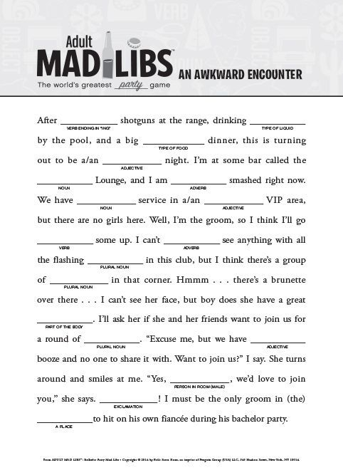 13 Best Mad Libs Printables Images On Pinterest English Language Mad 
