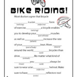 Bike Riding Madlib Mad Libs Printable Mad Libs Lib