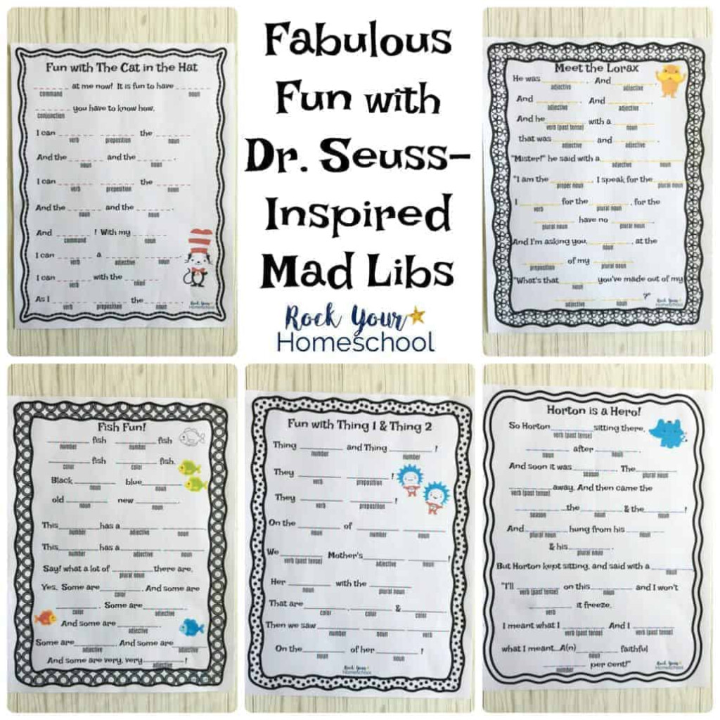 Fabulous Fun With Free Dr Seuss Inspired Mad Libs Rock Your Homeschool