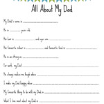 Father s Day Mad Libs Free Printables Day Work Diy Father