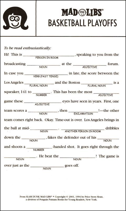 Free Printable Mad Libs For Kids Google Search Kids Mad Libs Mad