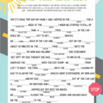 Free Printable Summer Camp Mad Libs Printable Form Templates And Letter