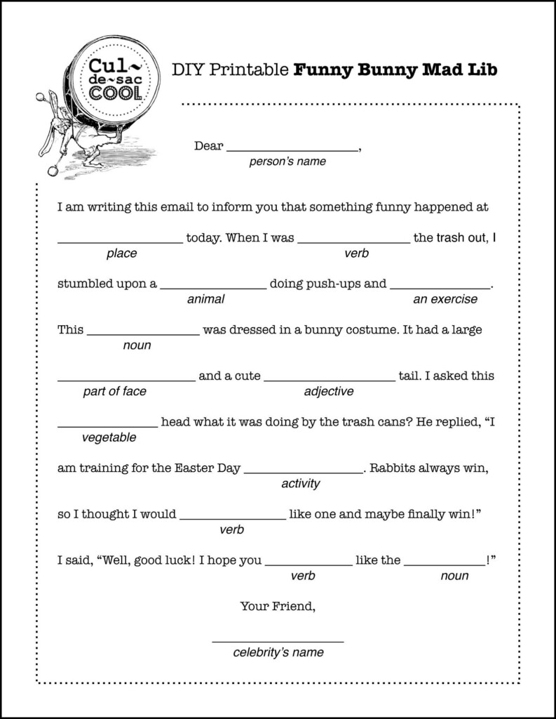 Funny Mad Libs Printable Worksheets Lexia s Blog