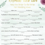 In This Extra Special Version Of Mad Libs Each Guest Will help The