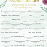 In This Extra Special Version Of Mad Libs Each Guest Will With