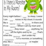 Is there a monster in my room Mad Libs Halloween Mad Libs