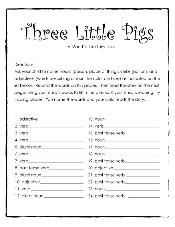 Mad Lib Create Your Own Fairy Tale FabKids Blog Mom s BFF 
