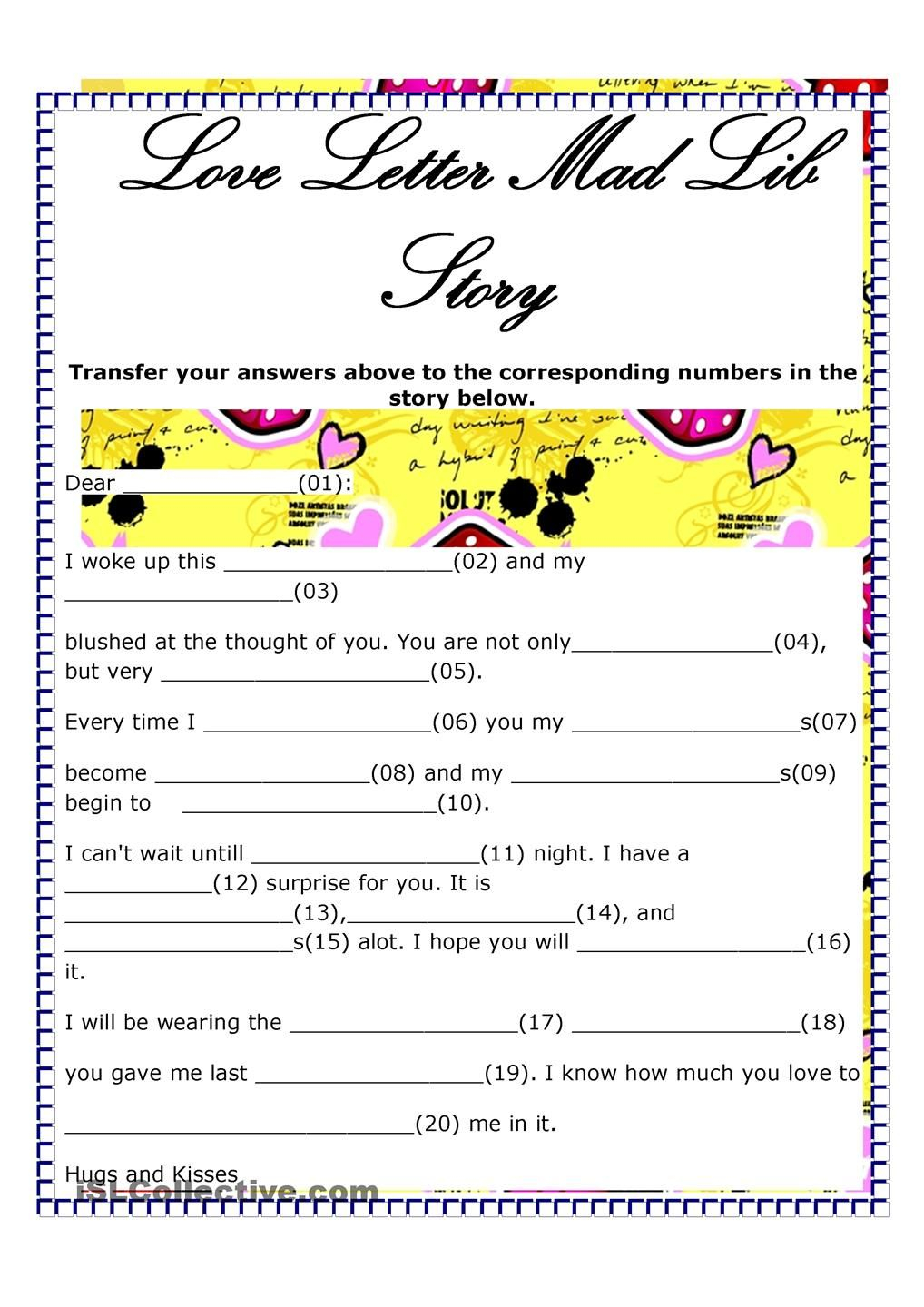 MAD LIB Free Printable Mad Libs Printable Mad Libs Mad Libs