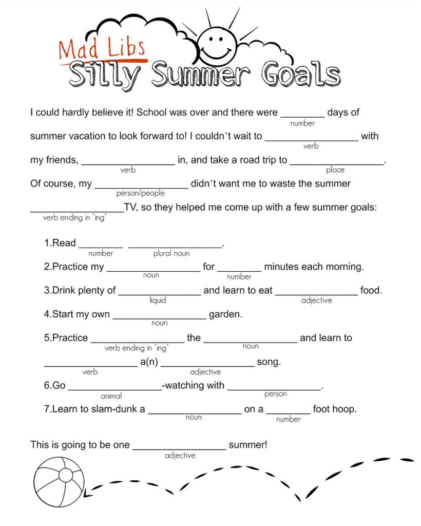 Mad Libs Free last Day Of School Google Search Mad Lib For Kids 