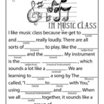 Make Some Noise In Music Class Mad Lib Activity Woo Jr Kids