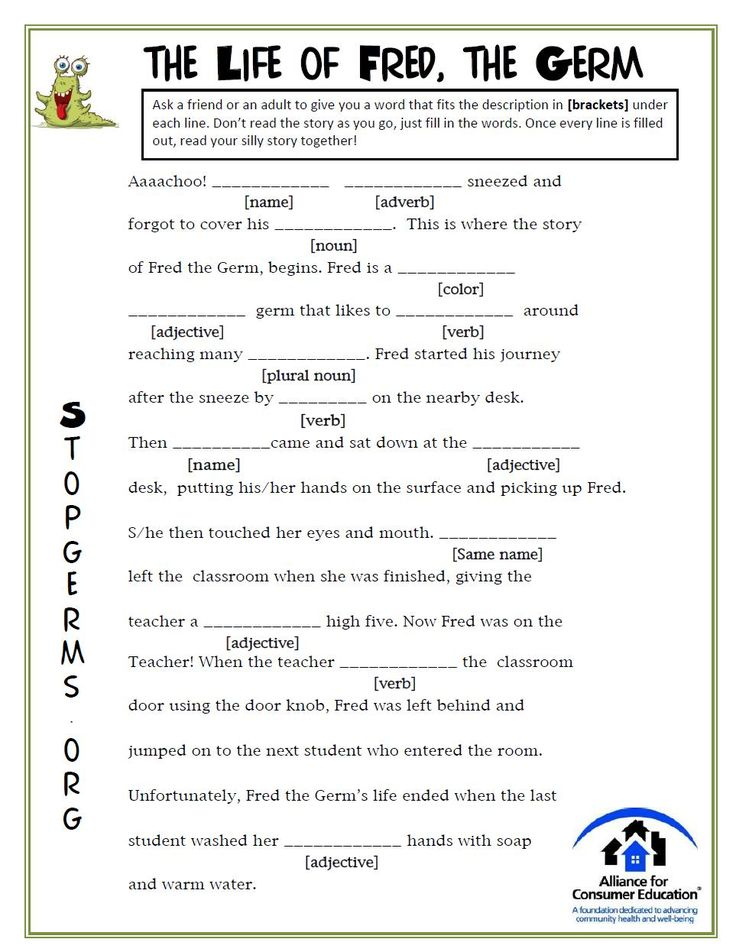 Montegut Middle School Printable Mad Libs For Middle School Students