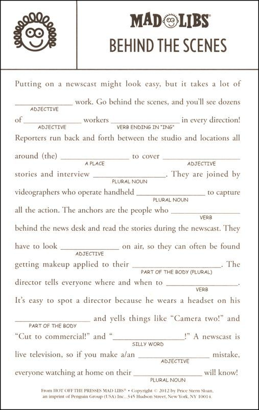 Pin On MAD LIBS