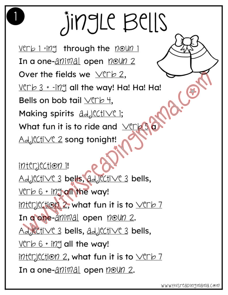 Printable Christmas Songs Mad Libs This Reading Mama