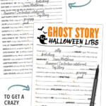 Printable Mad Libs Halloween Story For Kids Tweens Teens Ghost