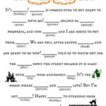 Scary Halloween Mad Lib For Adults Halloween Mad Libs Halloween