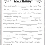 Wedding Mad Libs DIY Printable Pdf File Etsy