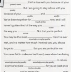 Wedding Vow Mad Lib From Brides Magazine Funny Wedding Vows
